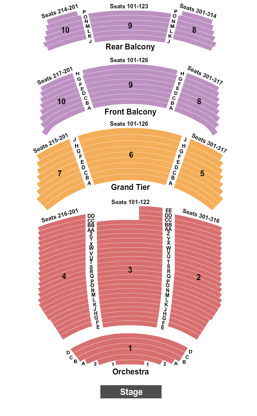 Durham Performing Arts Center The Notebook Seating Chart